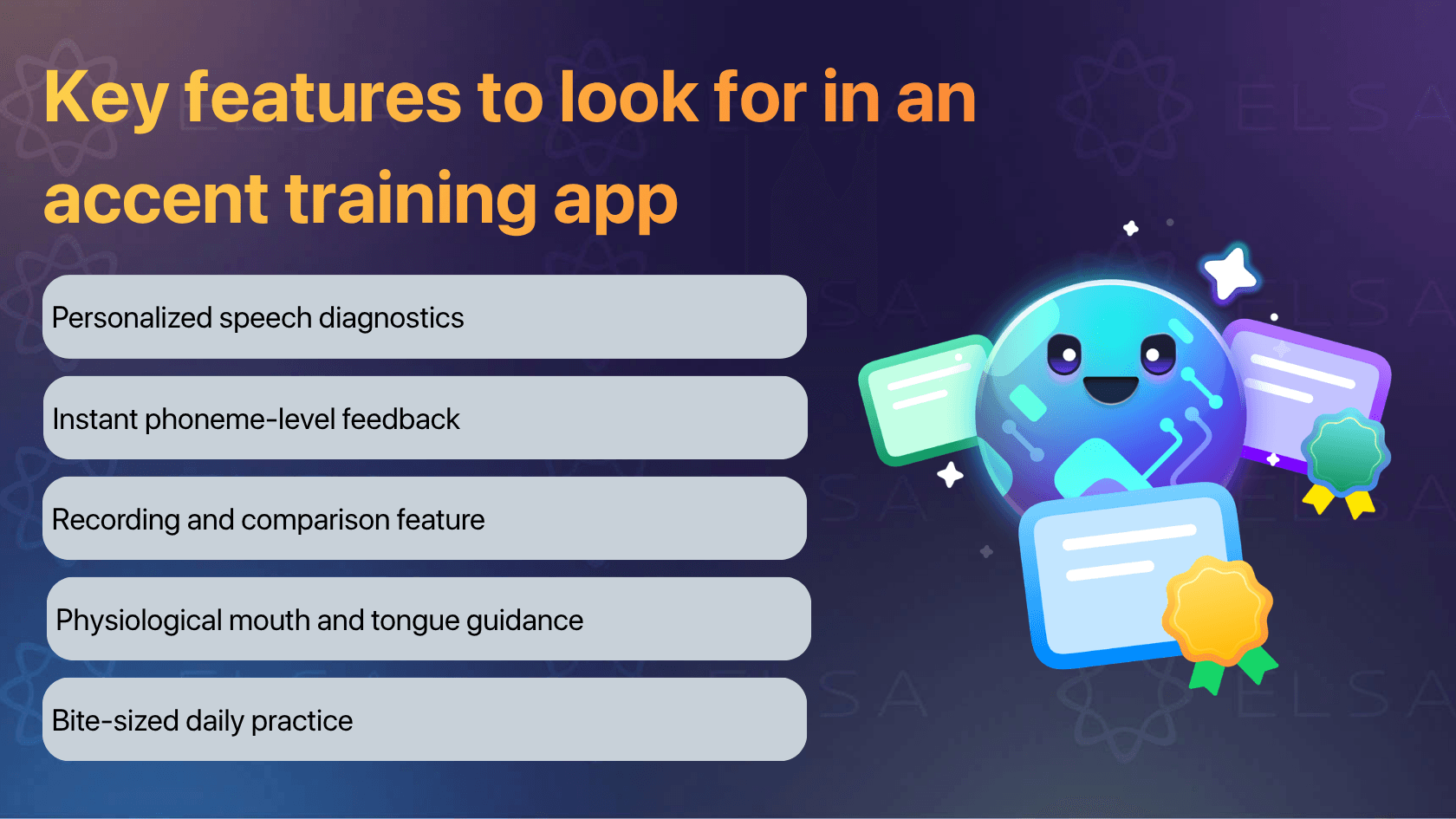 Key features to look for in an accent training app