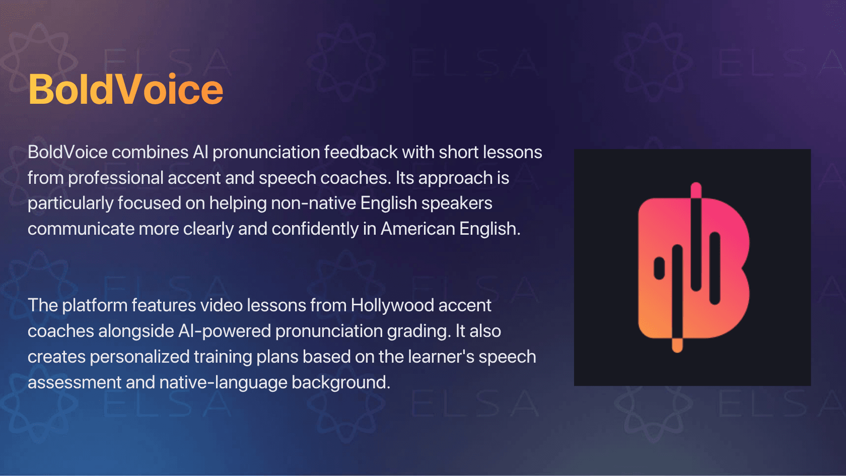 American accent training app: BoldVoice