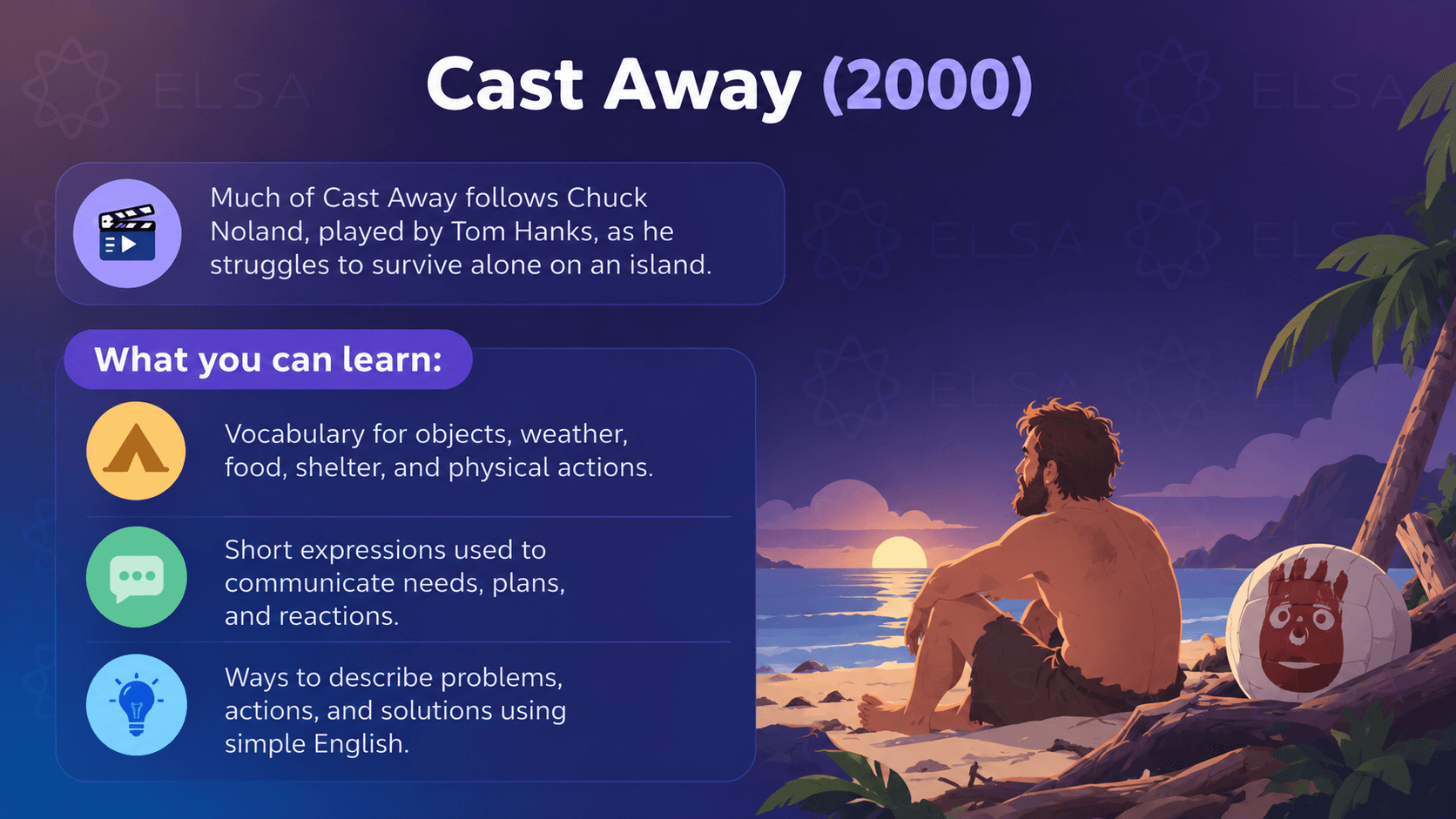 Best movies to learn English: Cast Away