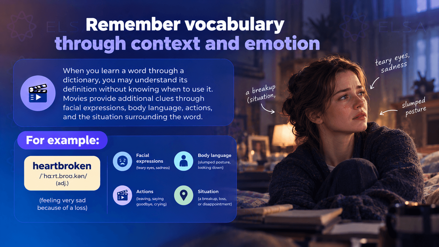 Choosing best movies to learn English can help you remember vocabulary through context and emotion