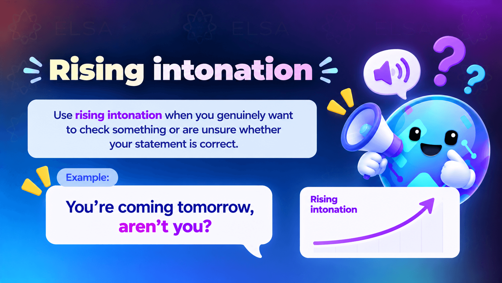 Rising intonation in tag questions