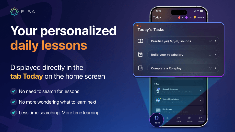 Today's Task helps you build a consistent daily learning habit.
