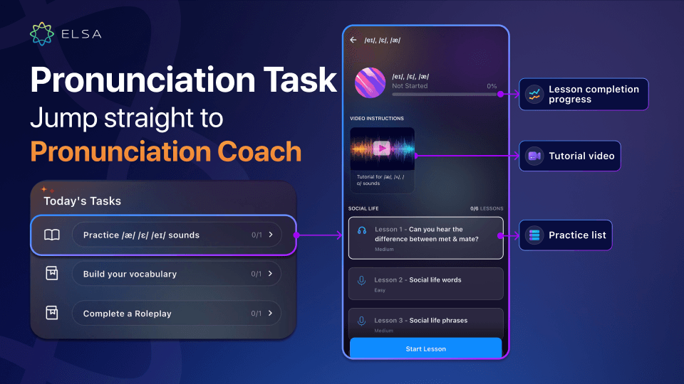 Connect with the right AI Coach for each skill in just one tap.