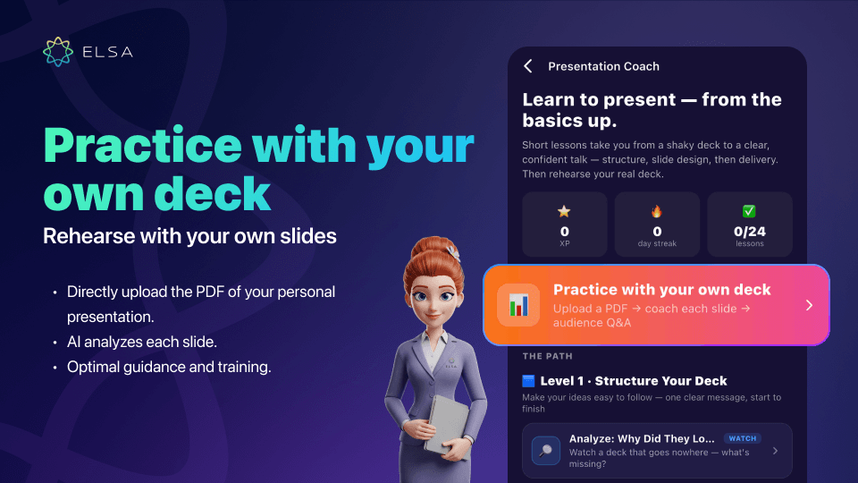 Presentation Coach’s personal slide rehearsal feature