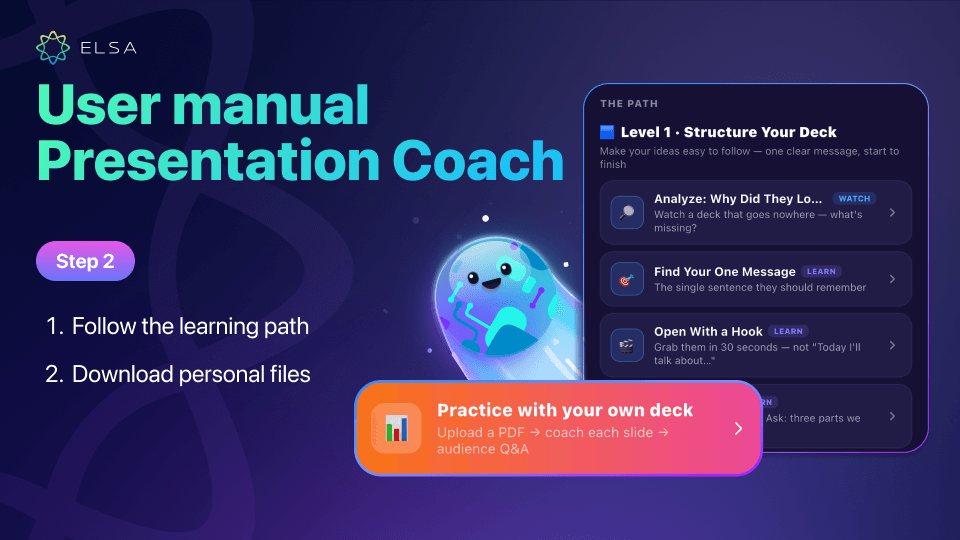 Choose a guided learning path or upload your own slides.