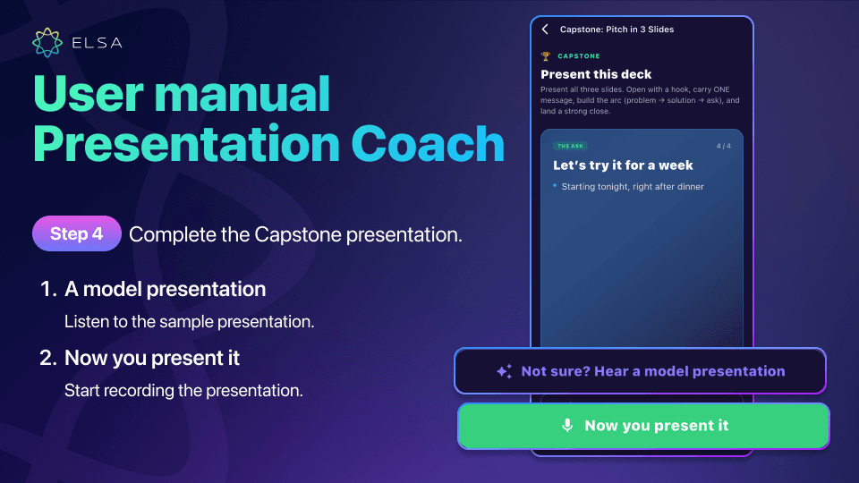 Complete the Capstone or rehearse your deck