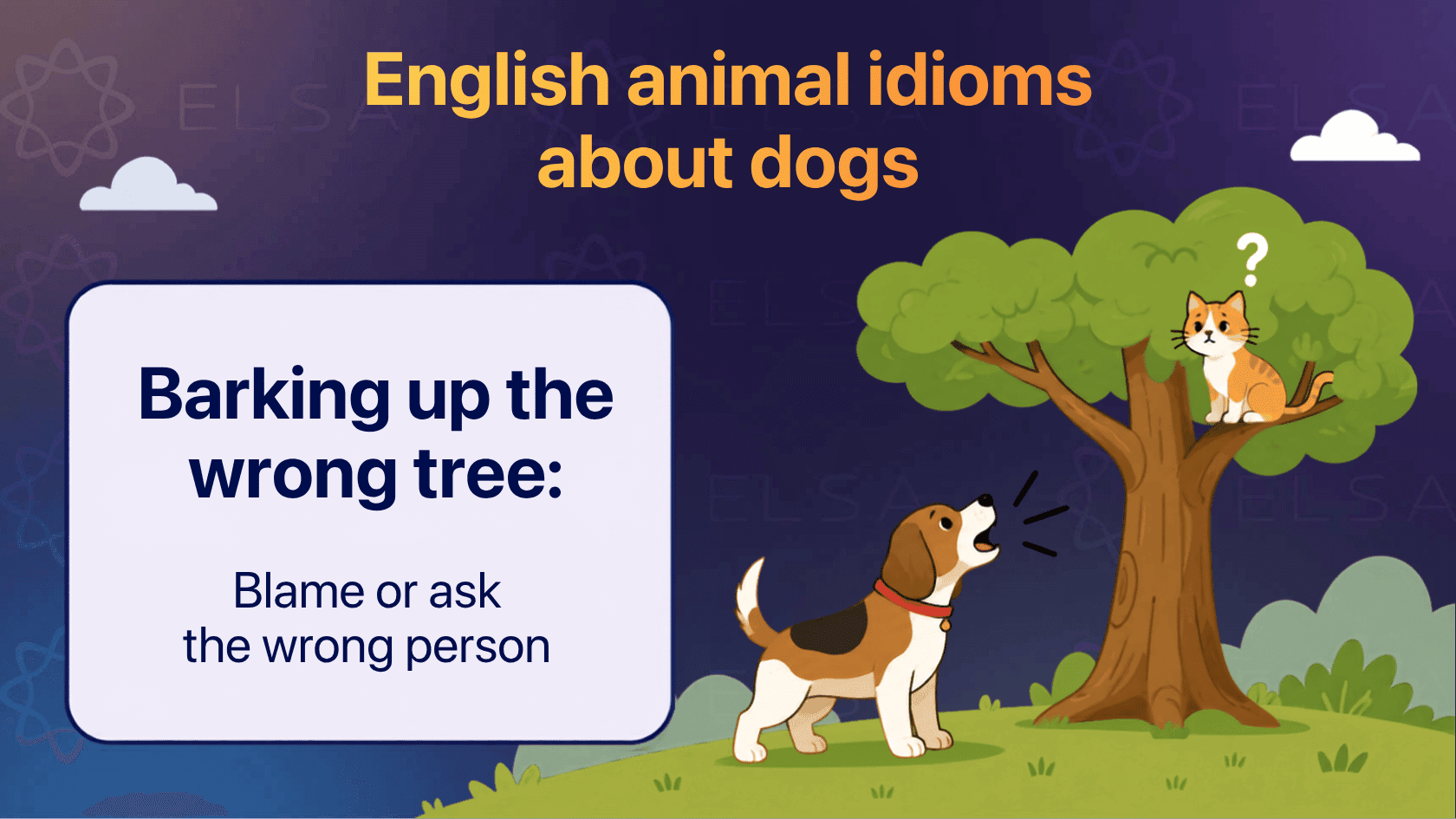 Animal related idioms about dogs