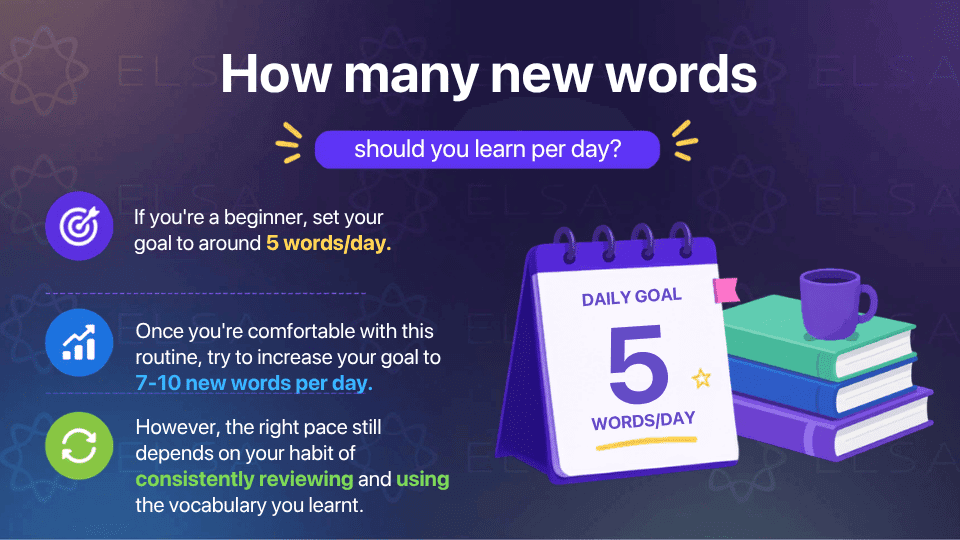 How many new words should you learn per day?