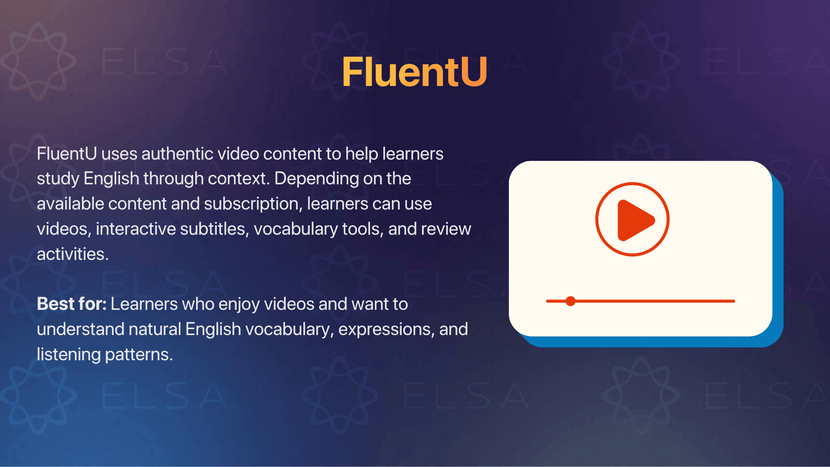 FluentU: Best for Learning Through Real-World Videos