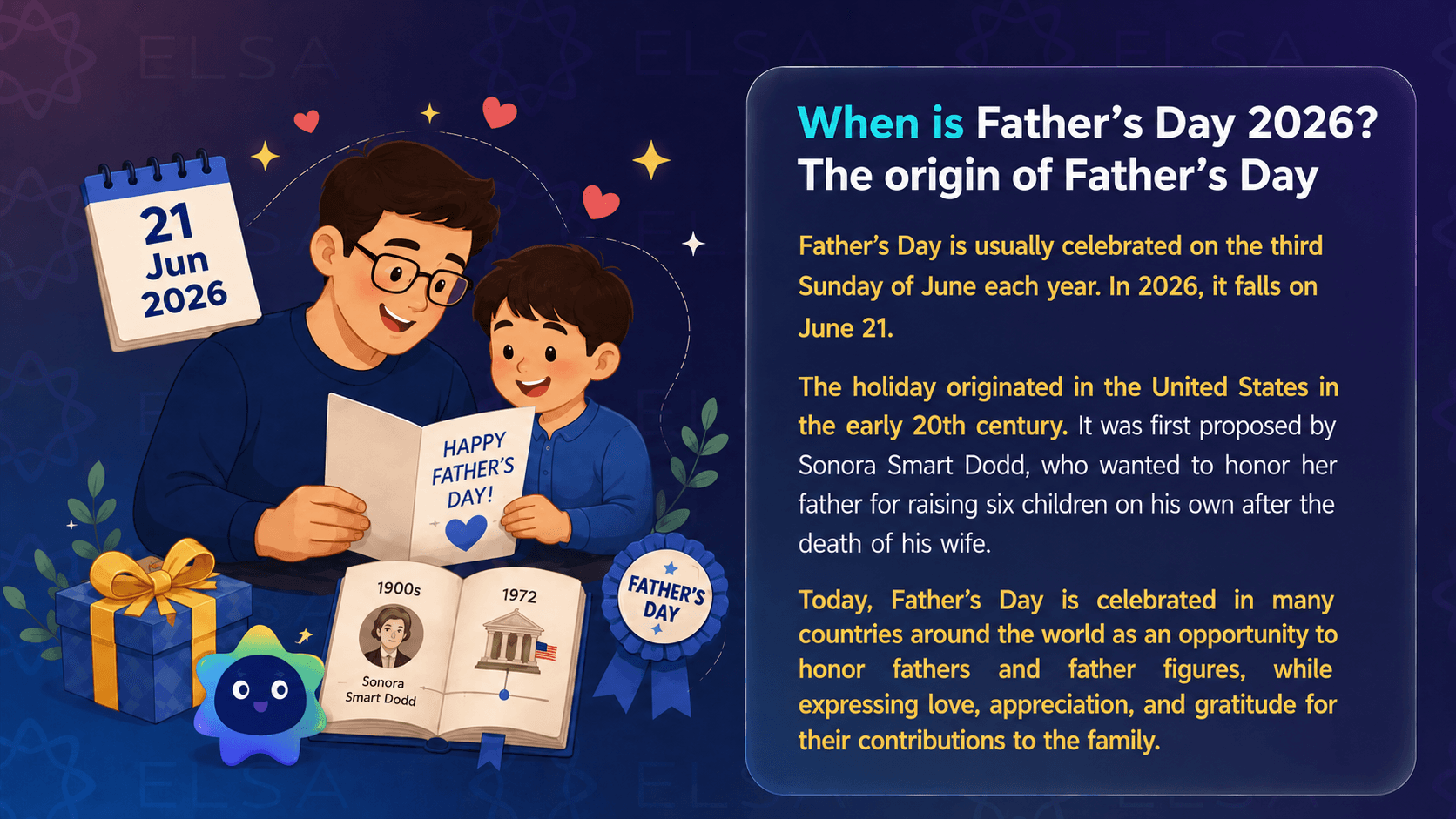 This year, Father's Day falls on June 21st