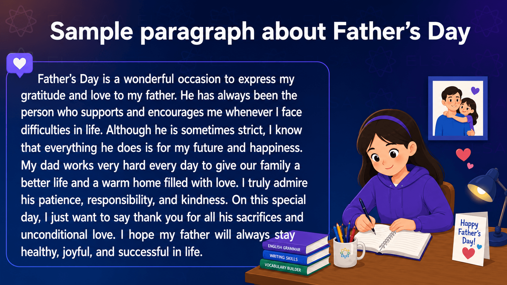Sample paragraph about Father's Day
