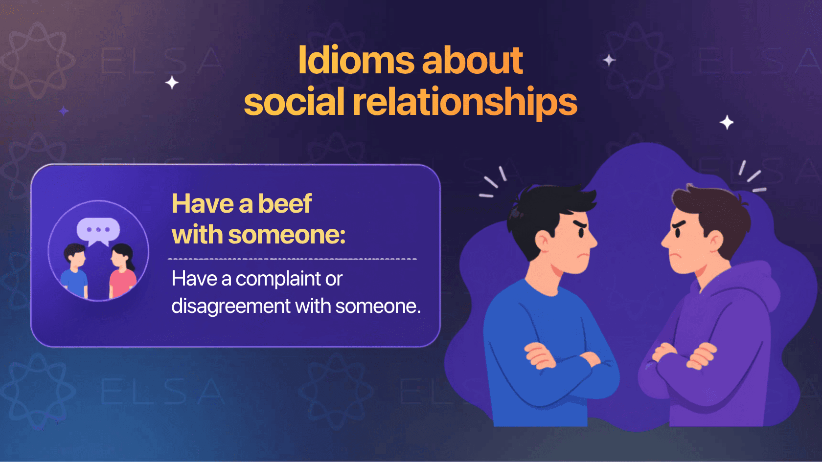 Food related idiom about social relationship