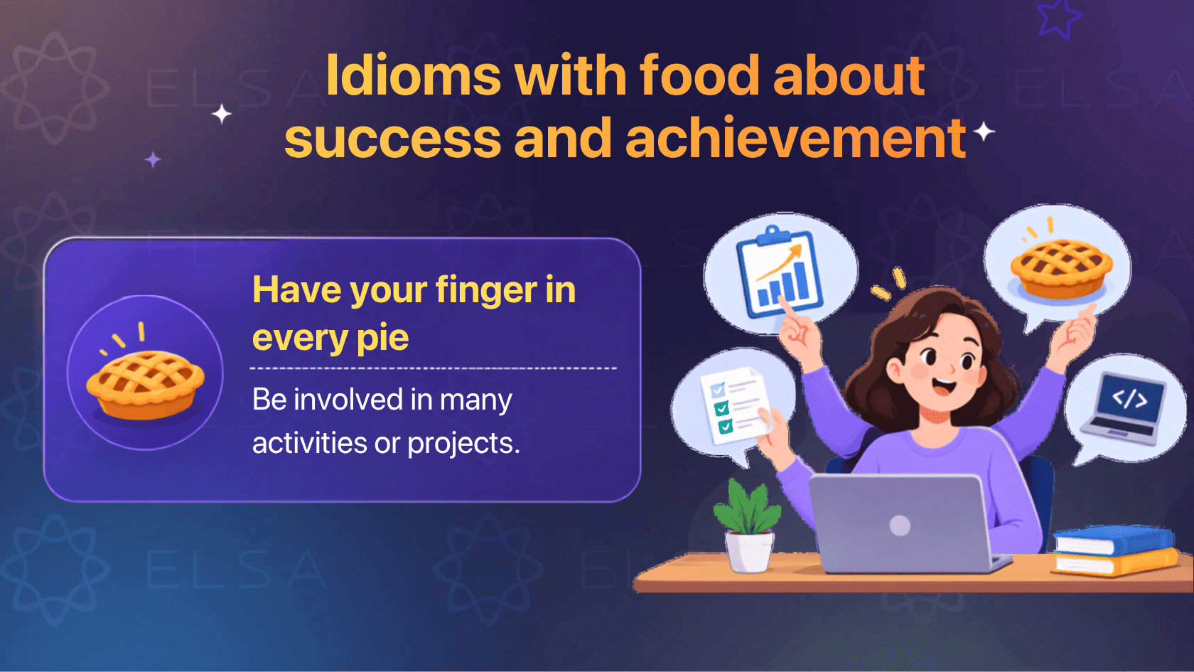 Idioms with food about success and achievement
