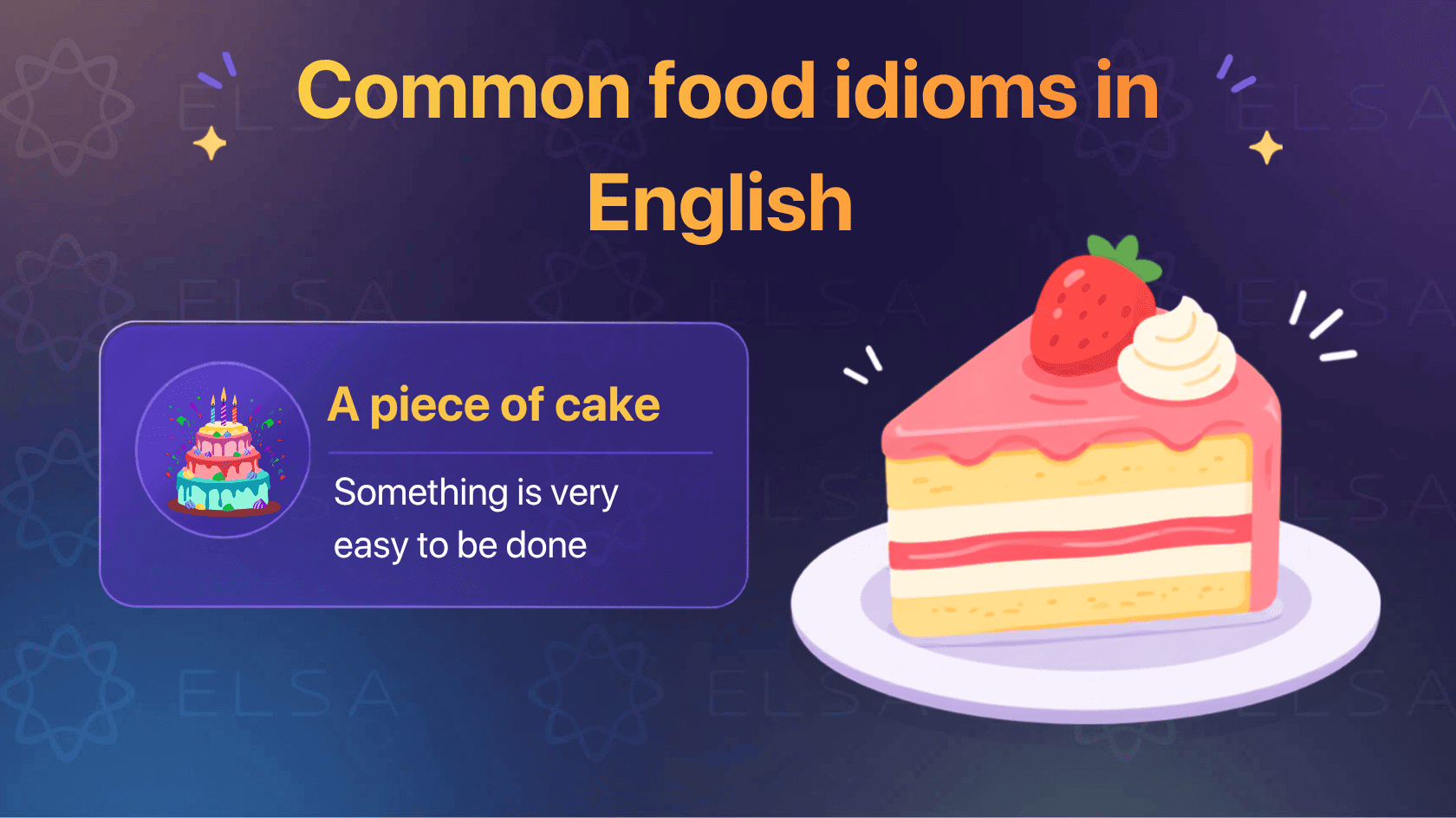 Common idioms about food