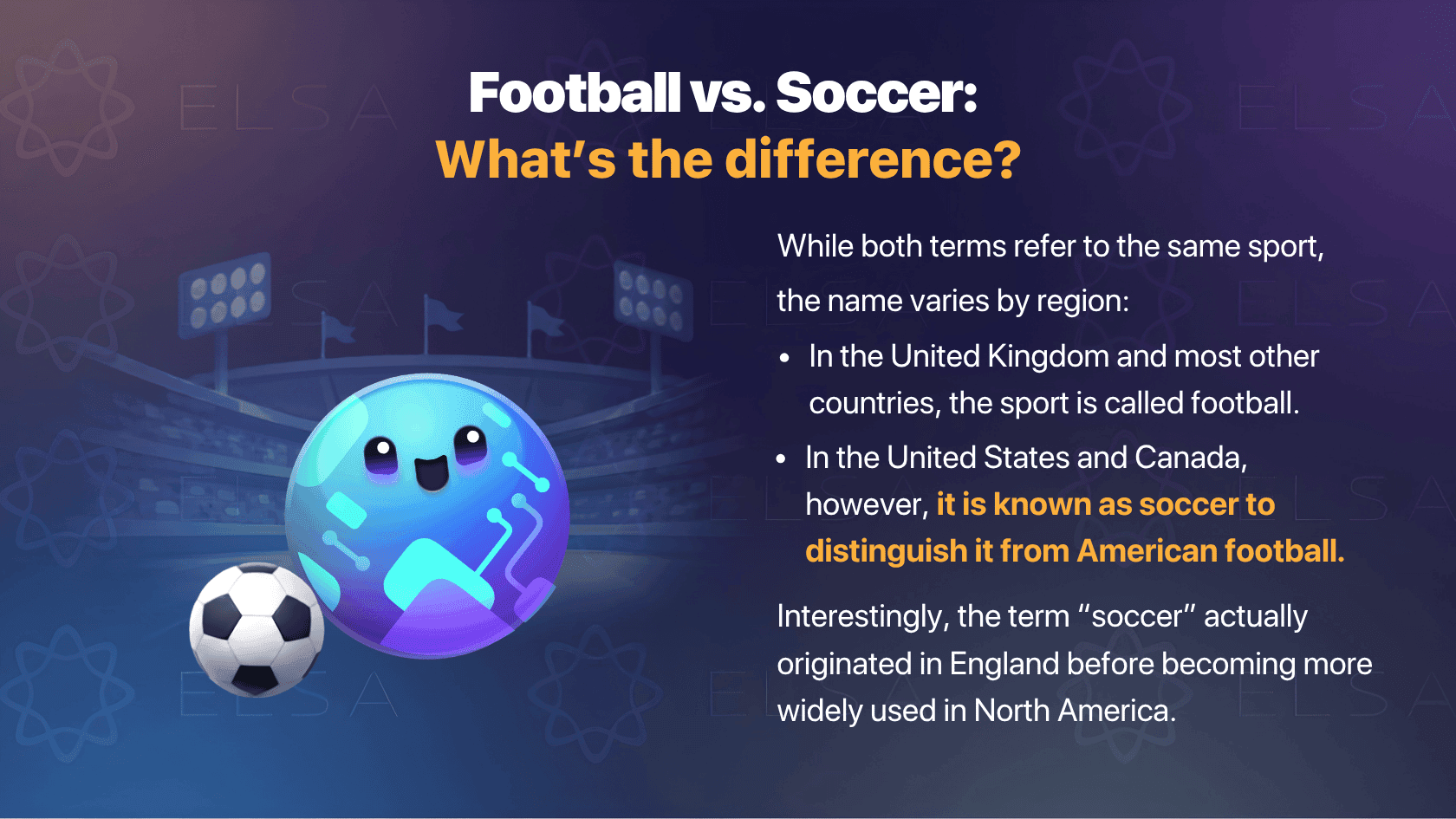 How to differentiate between football and soccer