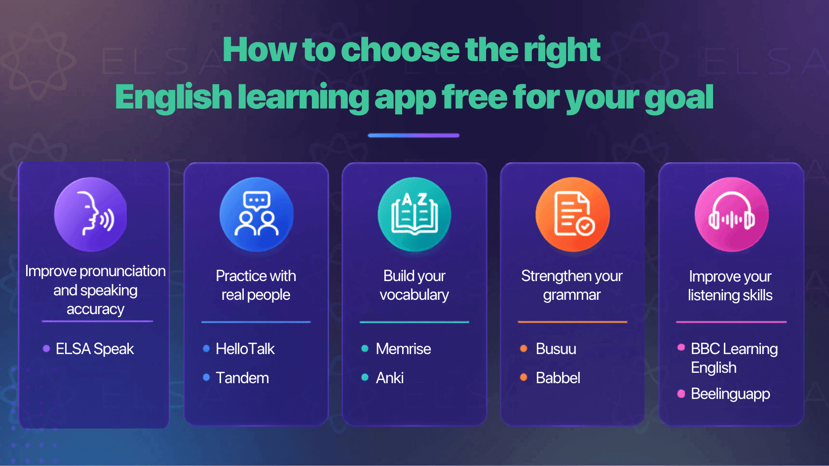 How to choose the right english learning app free for your goal