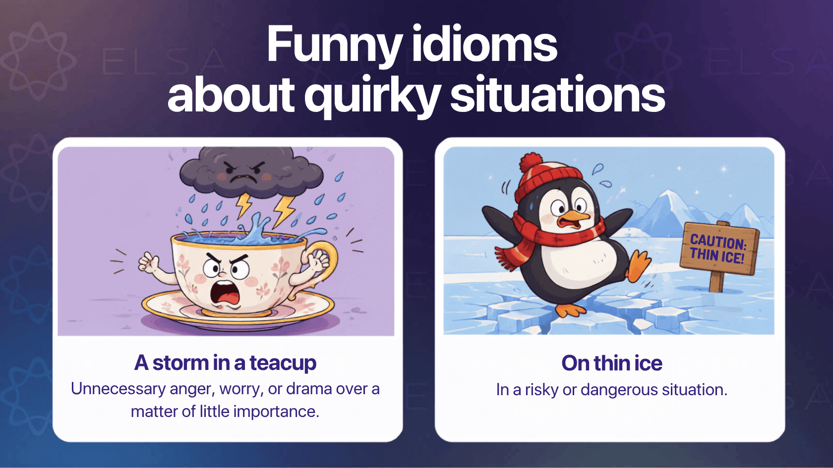 Jokes funny idioms about quirky situations