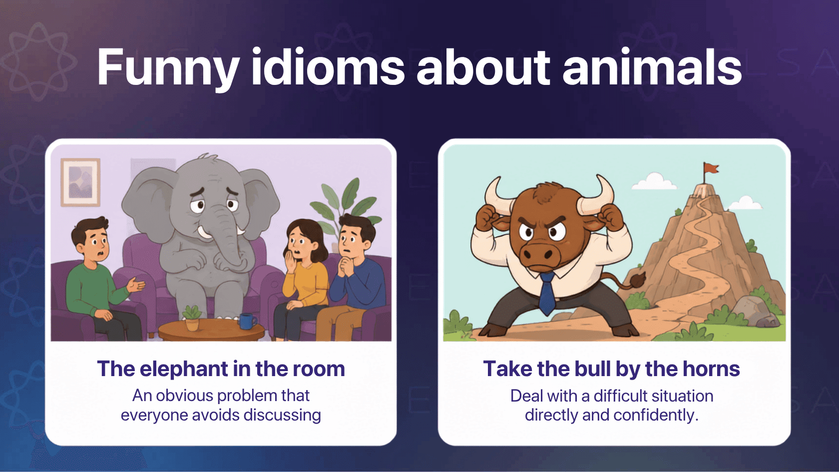 Idioms funny about animals