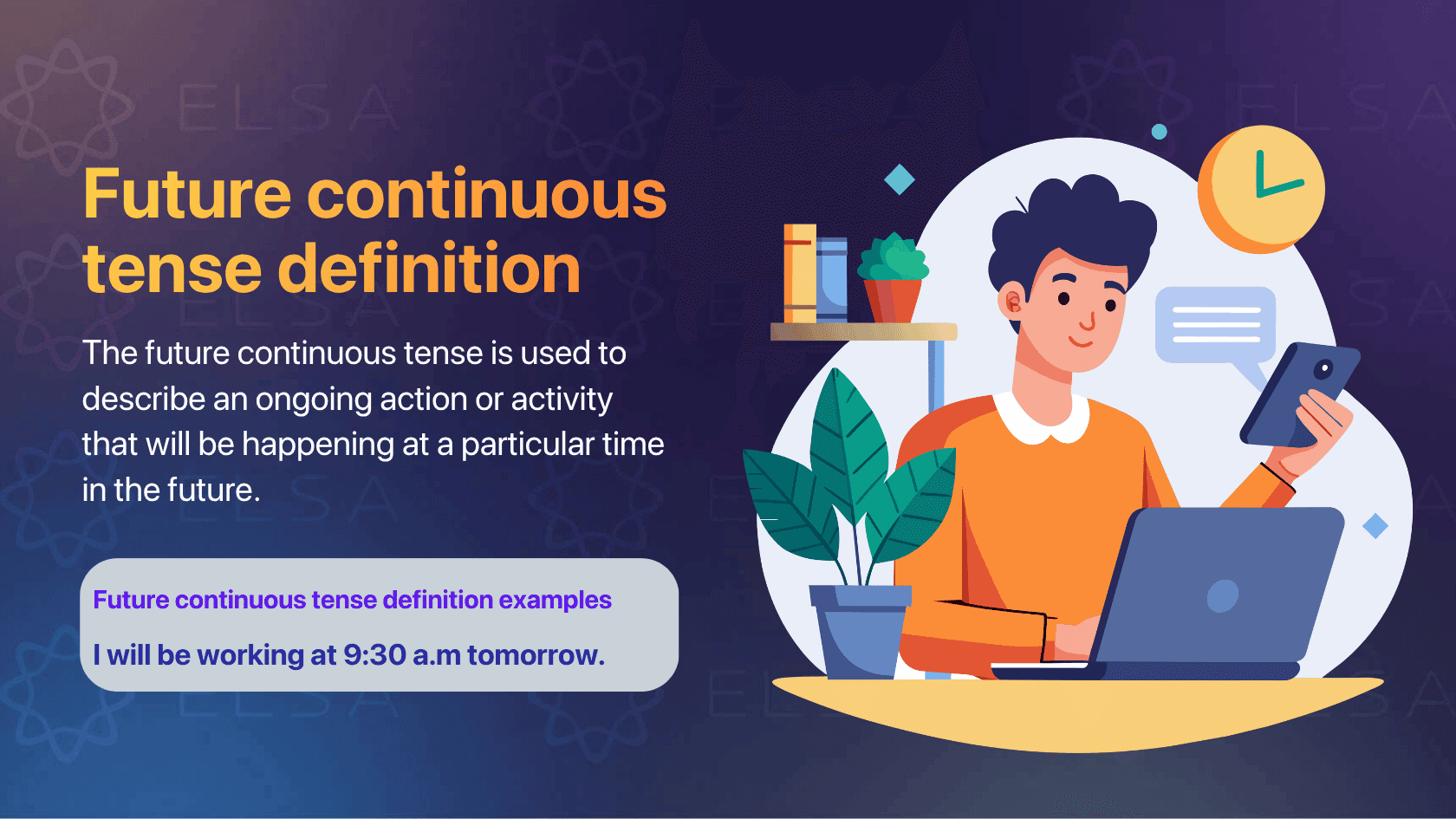 Future continuous tense definition