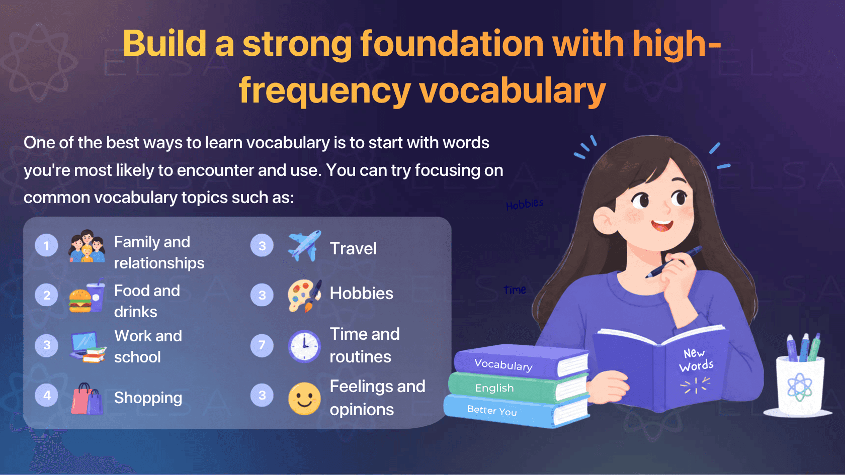 How to learn english for beginner: Build a strong foundation with high-frequency vocabulary