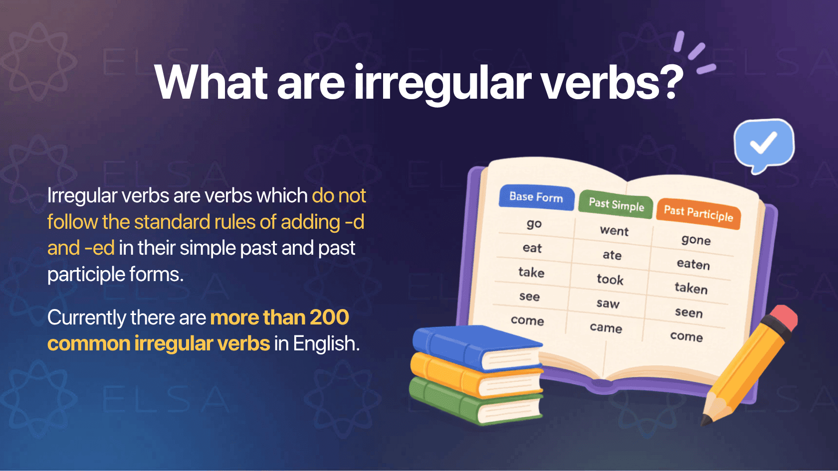 What are irregular verbs in English?