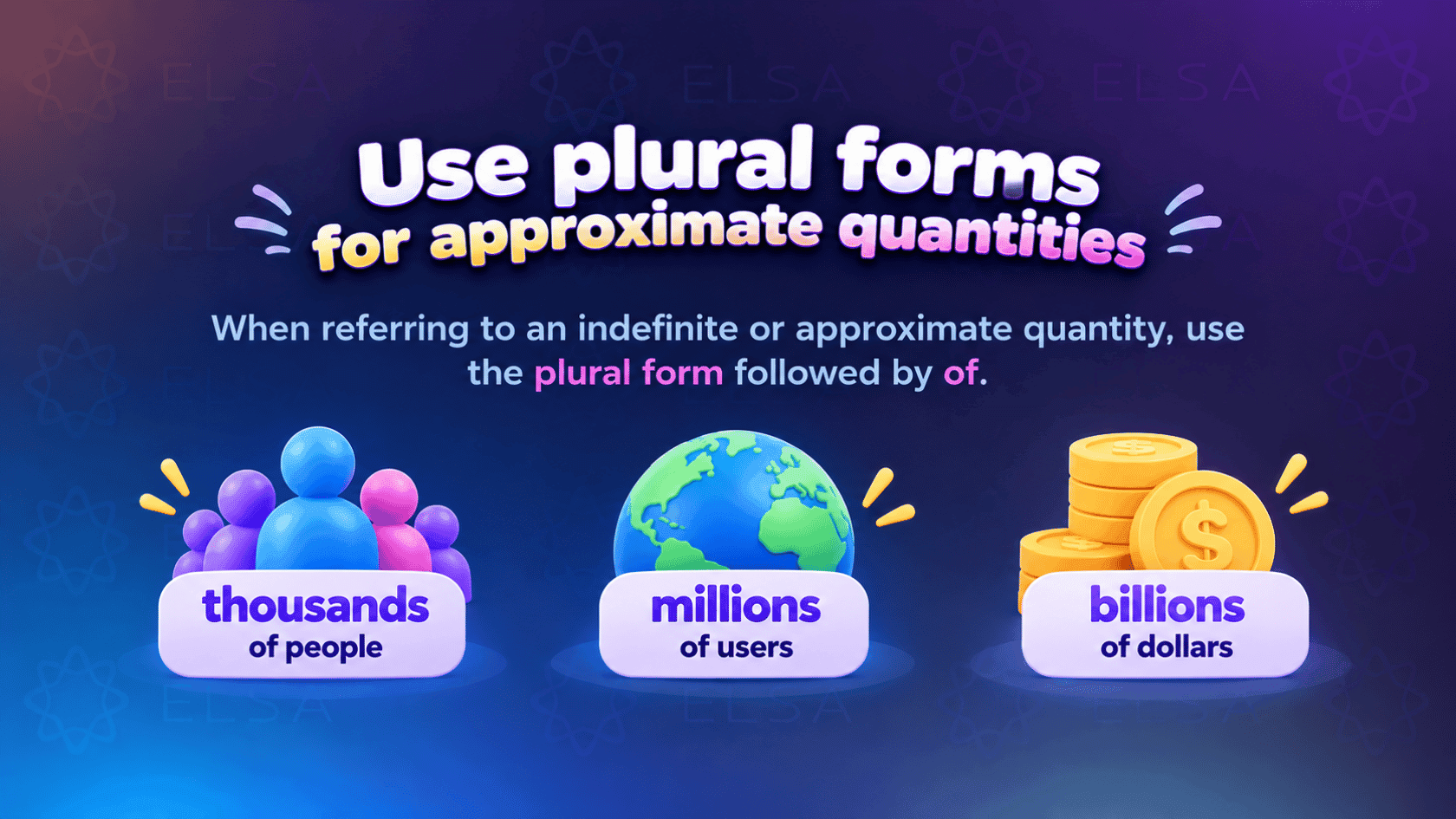 Use plural forms for approximate quantities in numbers in English