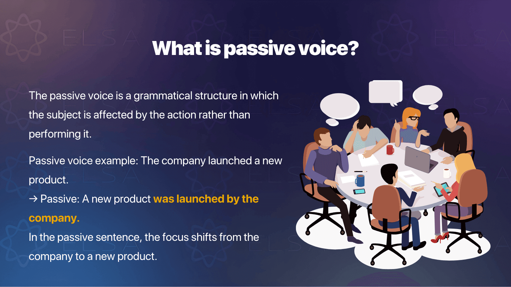 What is passive voice?