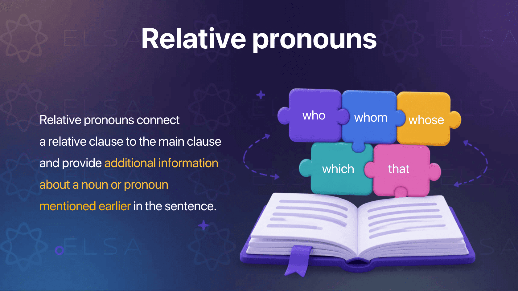 Relative pronouns