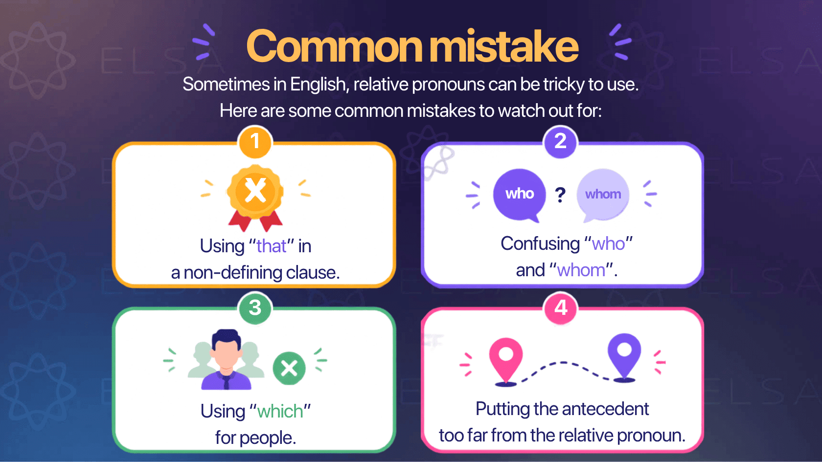 Common mistake when using relative pronouns