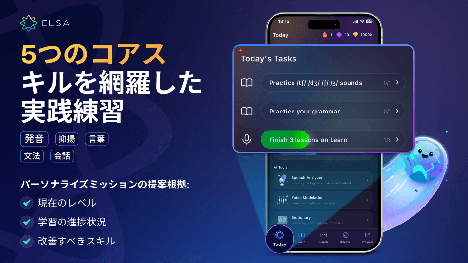 あなた専用の毎日のパーソナライズドタスク3つ